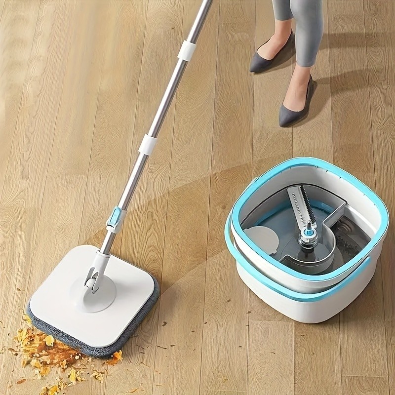 FARIDABIO 360-Degree Swivel Mop and Bucket Combo  Easy-to-Clean, Non-Electric Floor Cleaning Solution