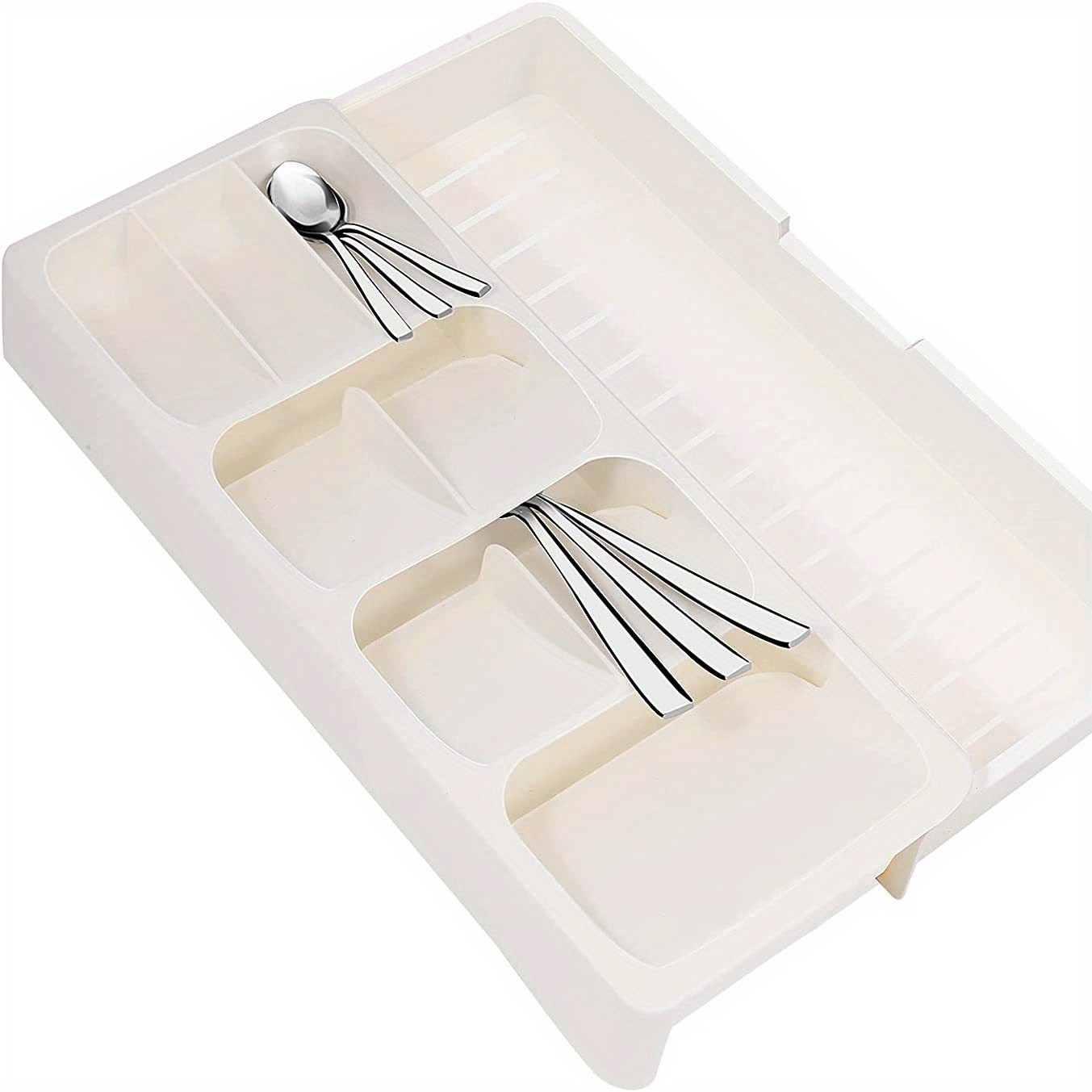 FARIDABIO Expandable Silverware Organizer Tray  Versatile Utensil Holder for Kitchen Drawers