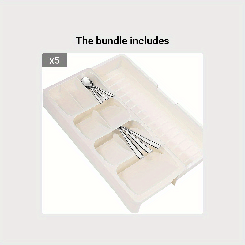 FARIDABIO Expandable Silverware Organizer Tray  Versatile Utensil Holder for Kitchen Drawers