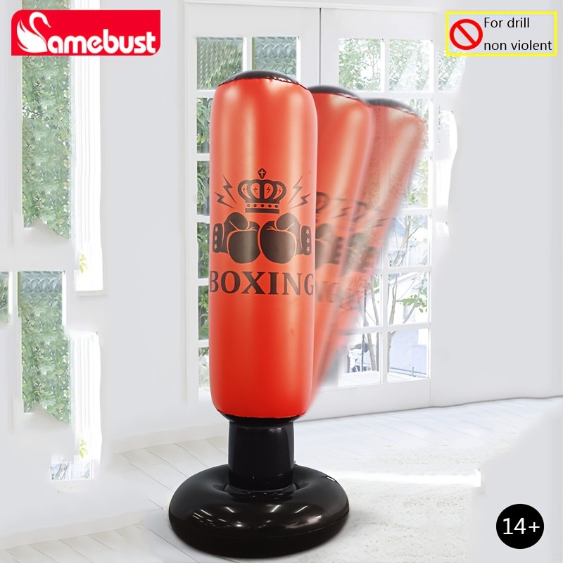 CAMEBUST Inflatable Boxing Bag  PVC Punching Bag for Sports and Practice