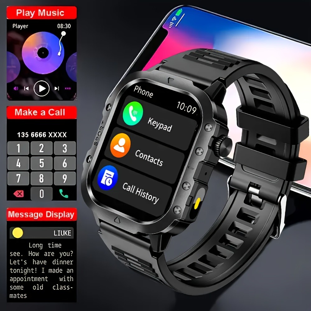 ERUN Smartwatch for Men and Women Wireless Calling, Fitness Tracking, and Remote Camera Control