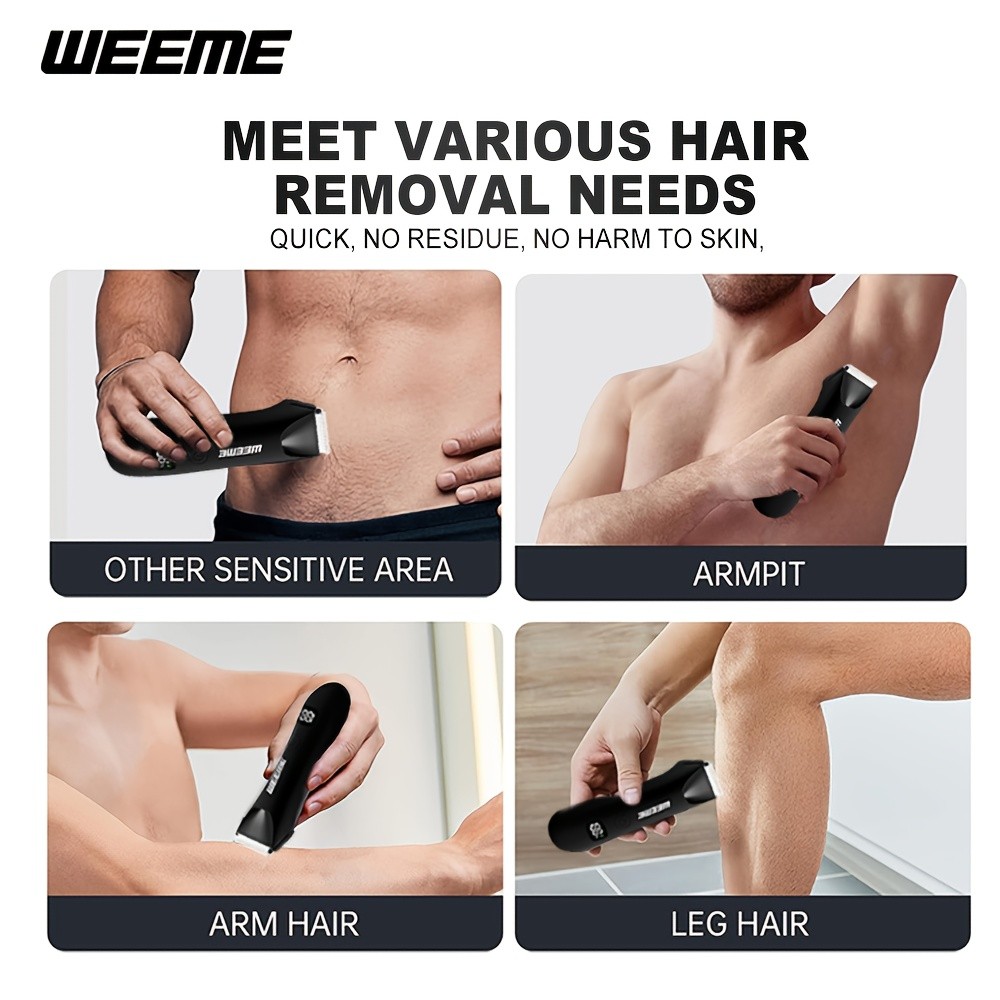 WEEME Mens Body Hair Trimmer Razor