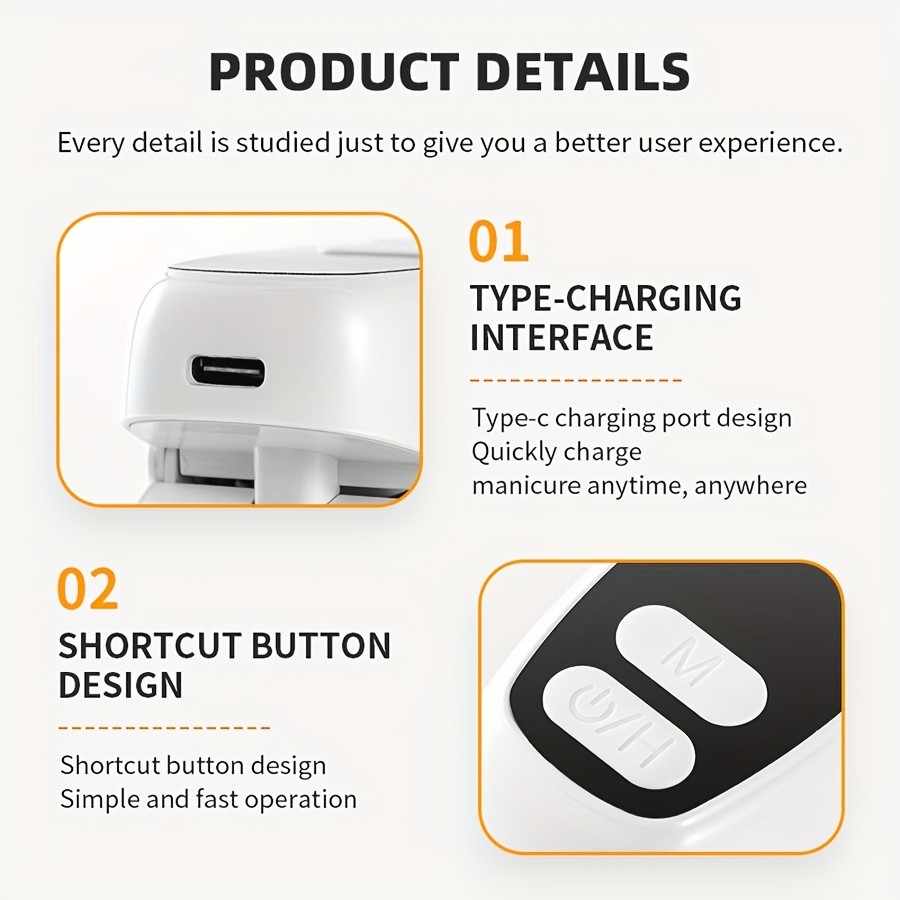 ISMUPN Rechargeable Nail Care Device