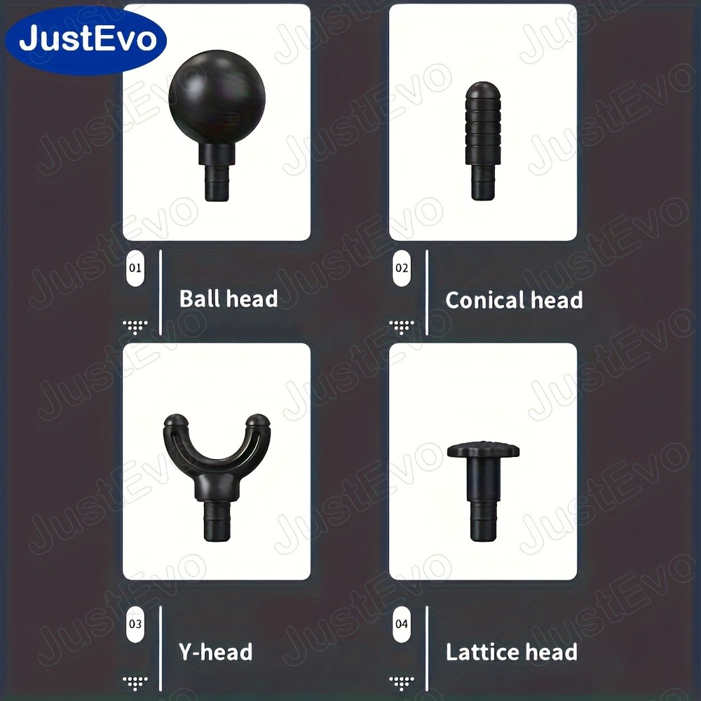 JUSTEVO Upgraded Multifunctional Electric Massage Gun  Versatile Relief for Post-Workout Recovery and Daily Use