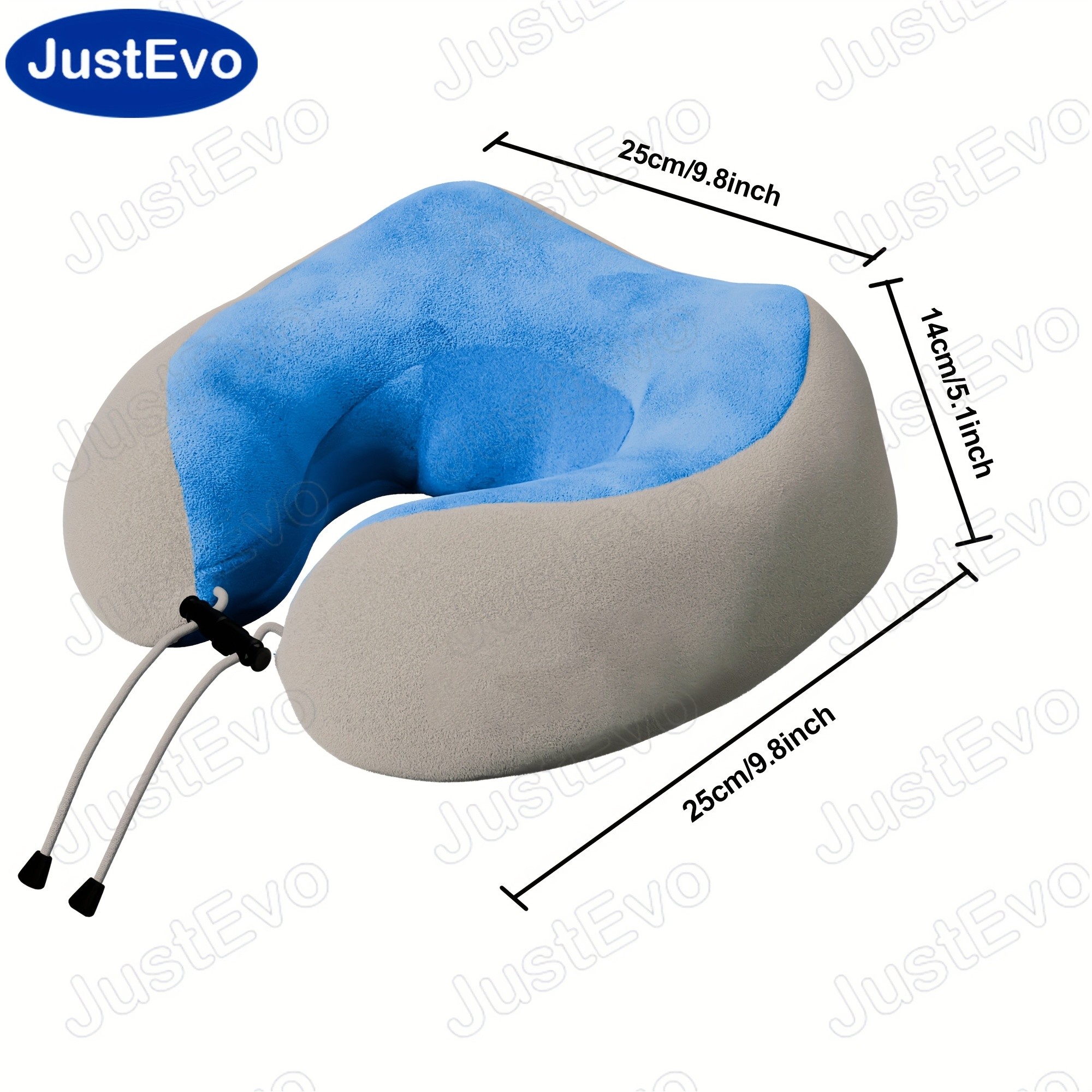 JUSTEVO U-Shaped Massage Pillow Ultimate Neck Support for a Relaxing and Comfortable Journey