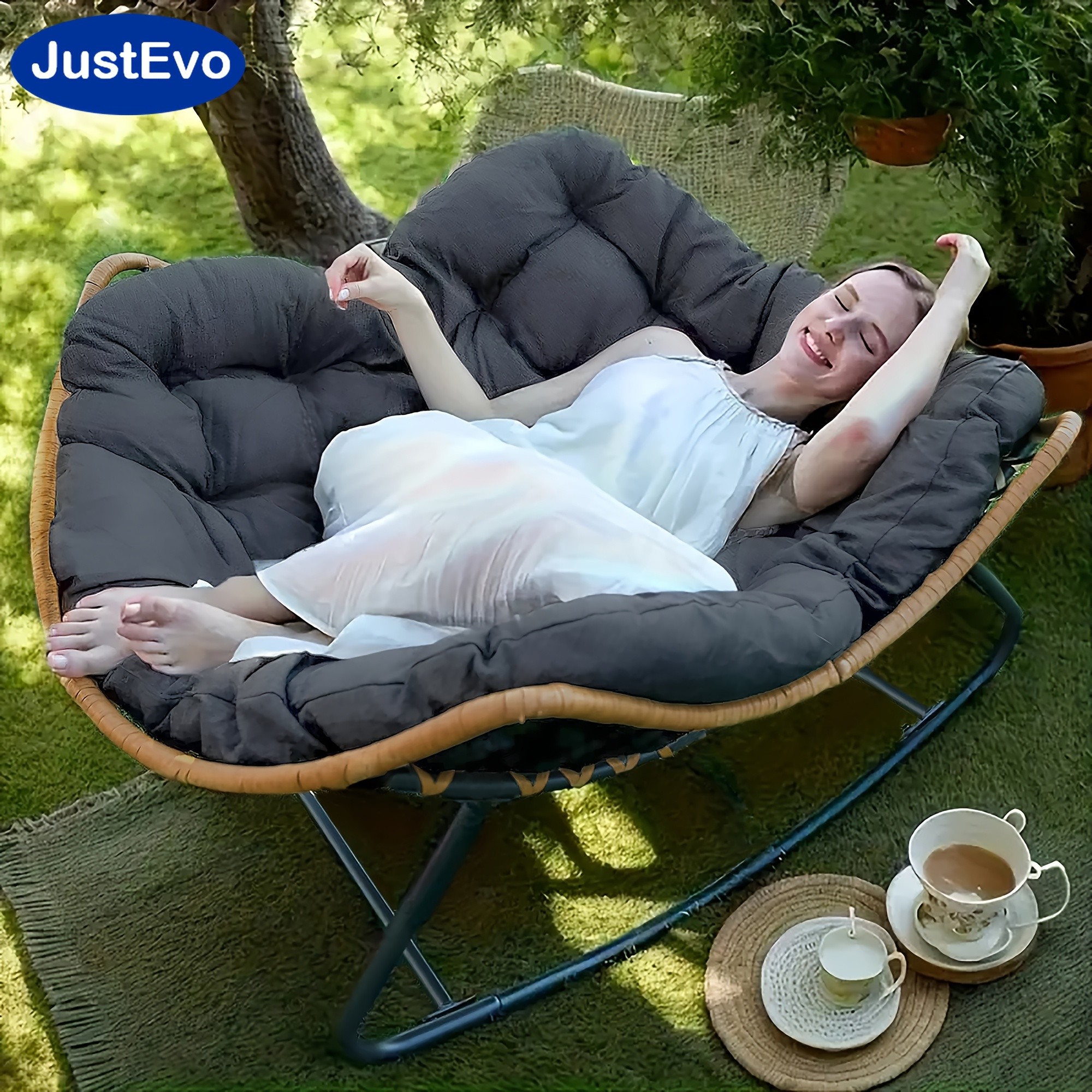 JUSTEVO Ergonomic Boss Chair Adjustable Height & Manual Recline for Maximum Comfort and Style