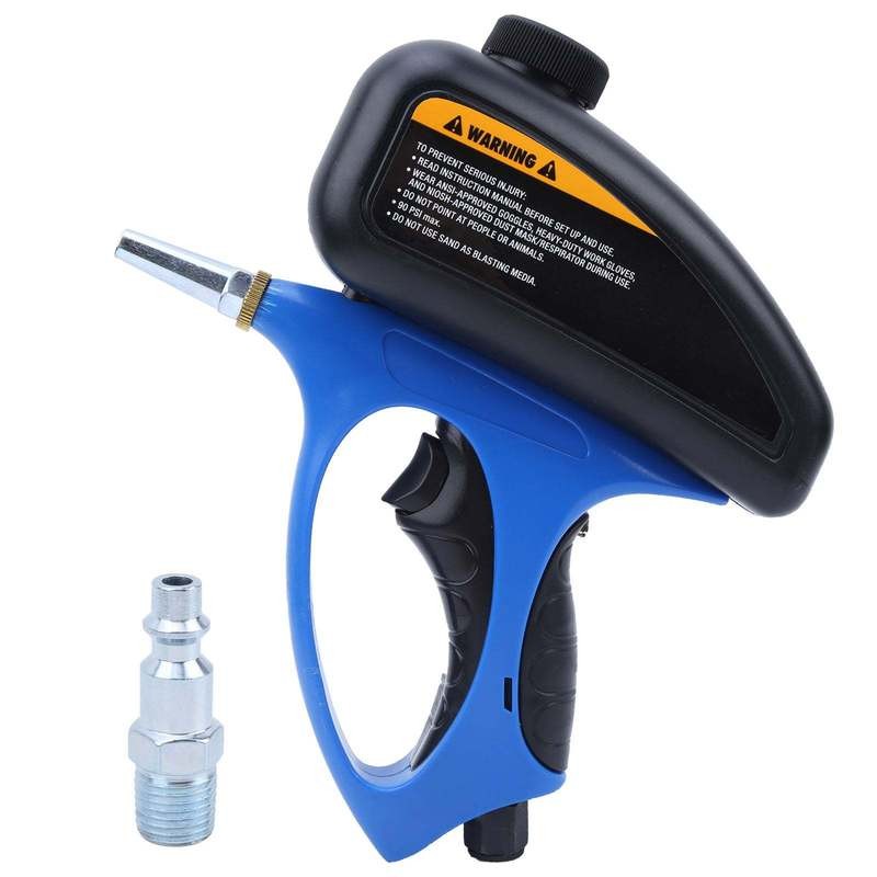 PMMJ Sand Blaster Abrasive Air-Powered Pneumatic Sandblasting Gun  Efficient Rust and Dirt Removal for Home Improvement and Auto Repair