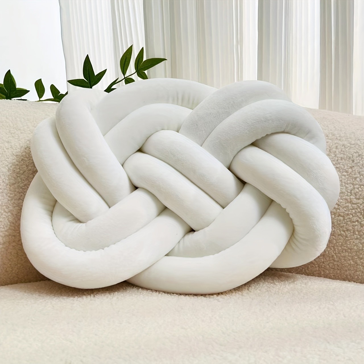 YLBKIKR Knotted Throw Pillow  Stylish and Comfortable Backrest Cushions for Your Home and Bedroom