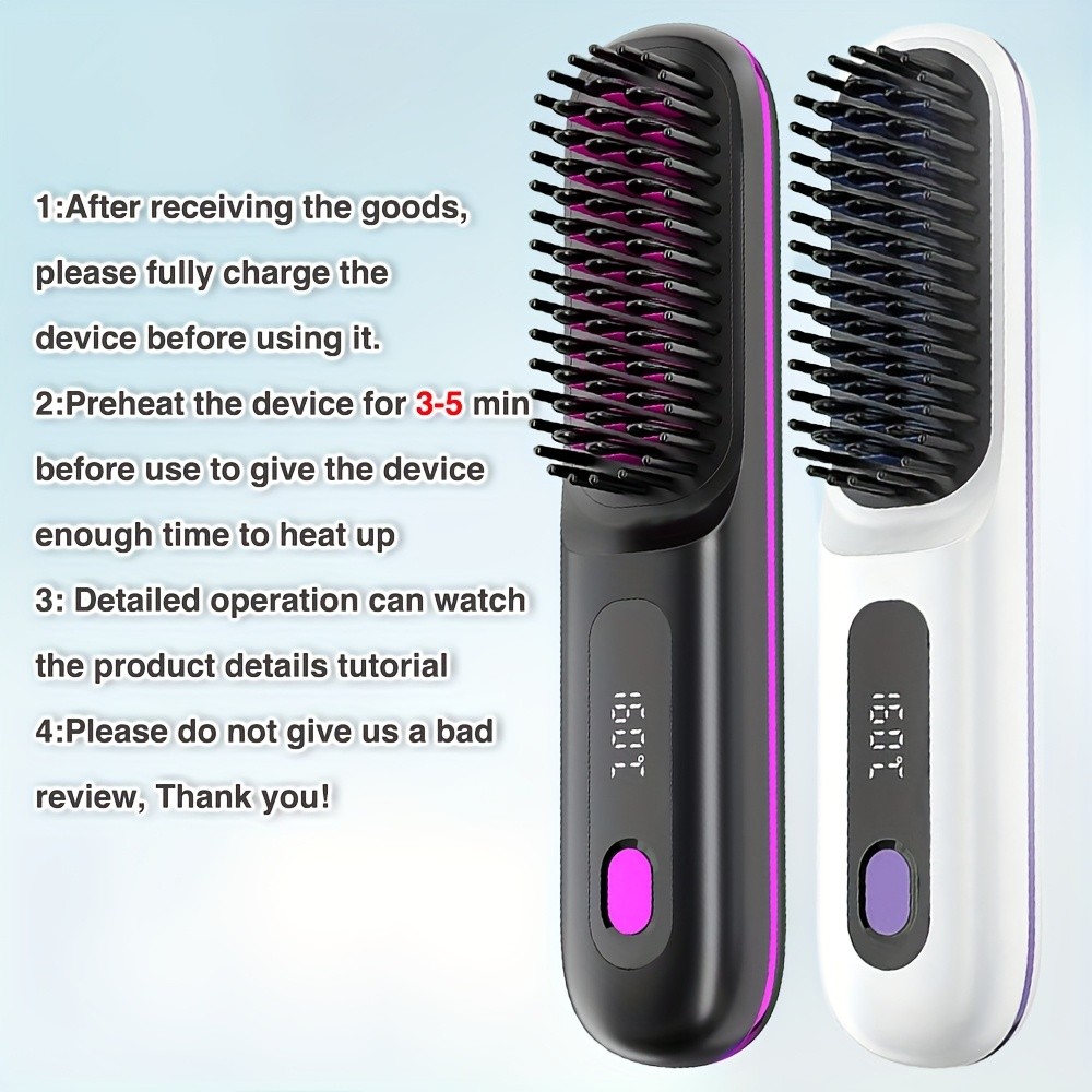 GENAI Cordless Hair Straightener Brush