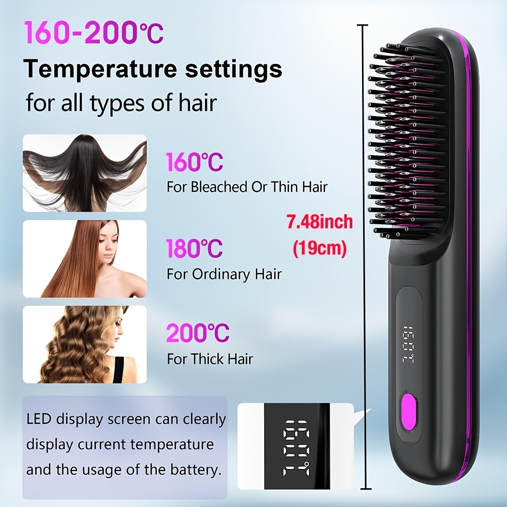 GENAI Cordless Hair Straightener Brush