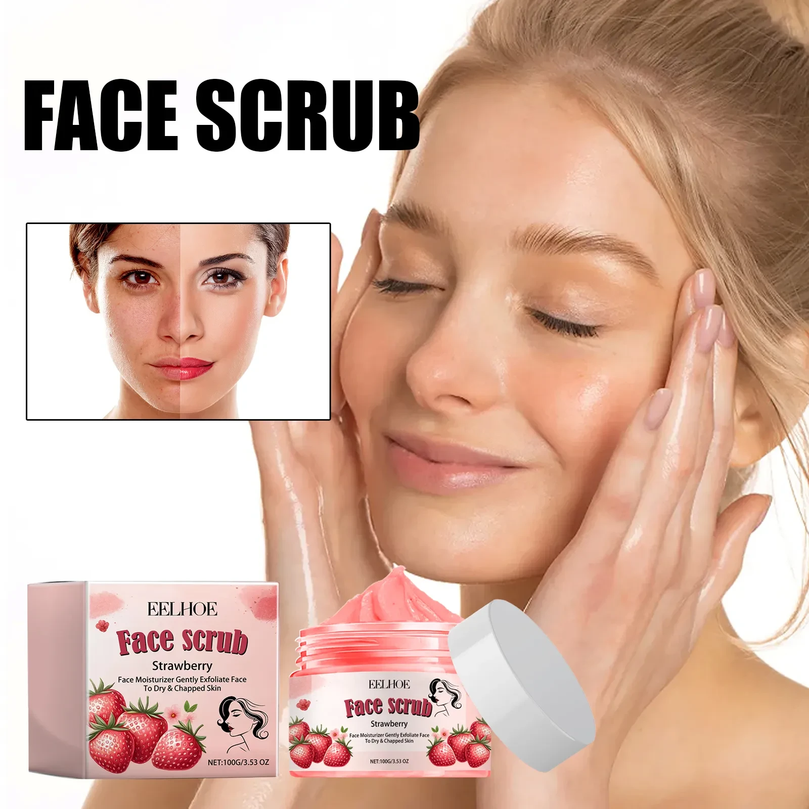 EELHOE Strawberry Face Scrub