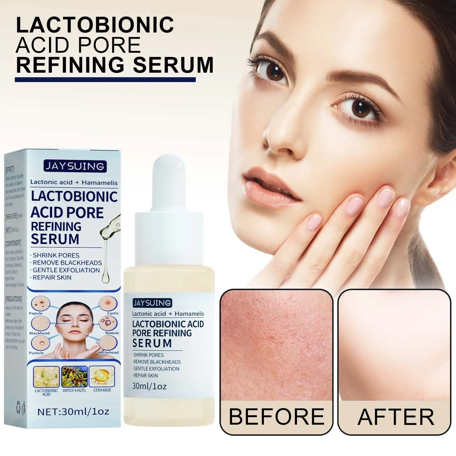 JAYSUING Lactobionic Acid Pore Refining Serum