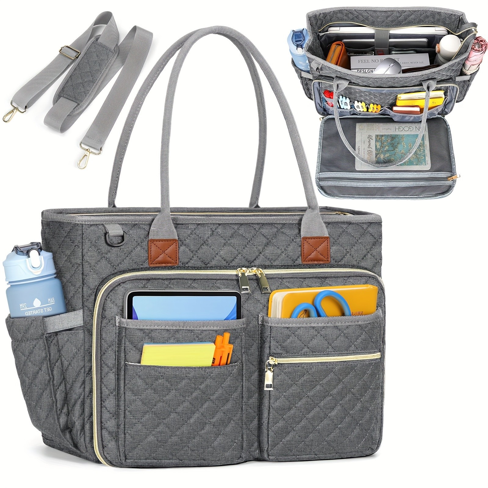 NEWHEY 39.62 cm Laptop Tote Bag for Women  Professional, Stylish, and Functional for Work and Travel