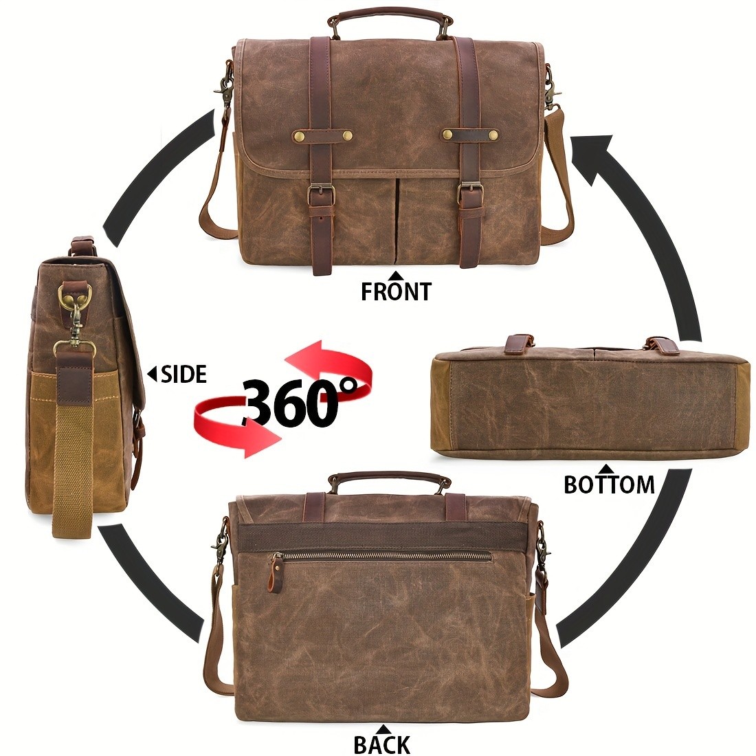 NEWHEY Brown Laptop Backpack Stylish, Durable, and Perfect for Commuting and Travel