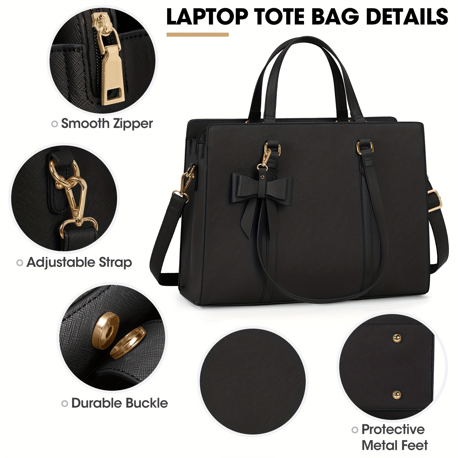 NEWHEY Laptop Bag for Women  Professional, Stylish, and Lightweight for Work and Travel