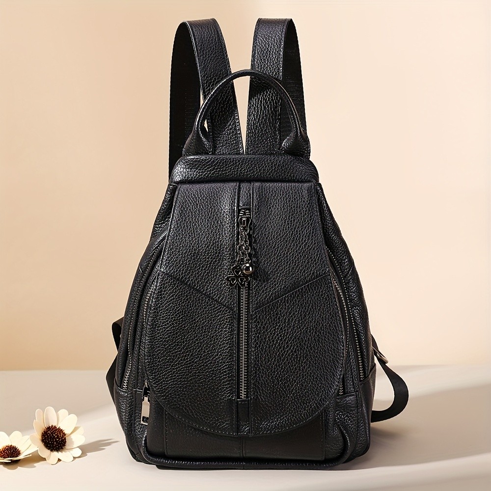 NIUCUNZH Genuine Leather Women's Backpack  Stylish, Durable, and Perfect for Travel Essentials
