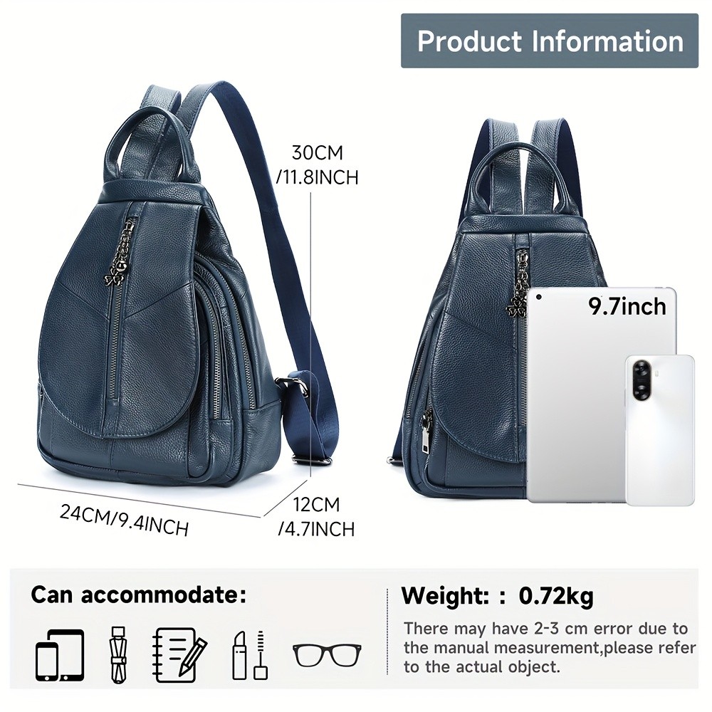 NIUCUNZH Genuine Leather Women's Backpack  Stylish, Durable, and Perfect for Travel Essentials