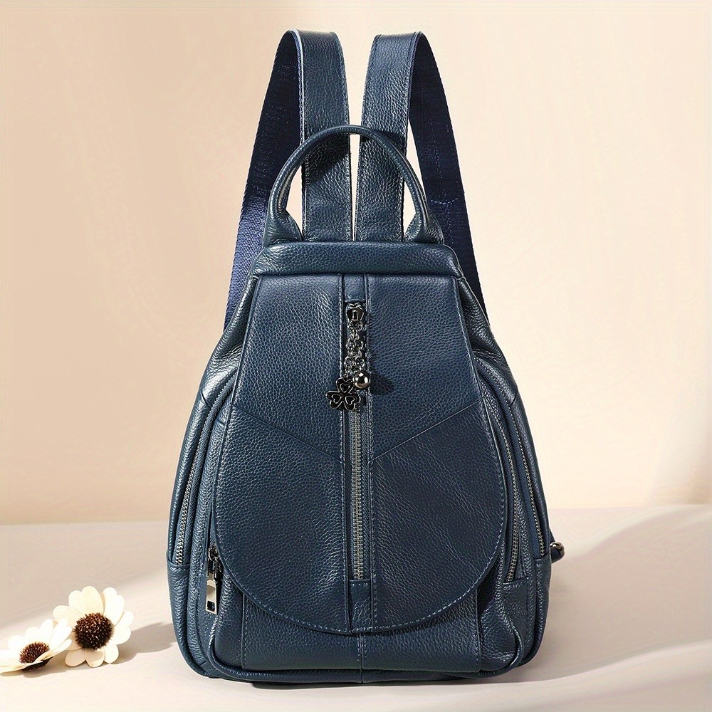 NIUCUNZH Genuine Leather Women's Backpack  Stylish, Durable, and Perfect for Travel Essentials