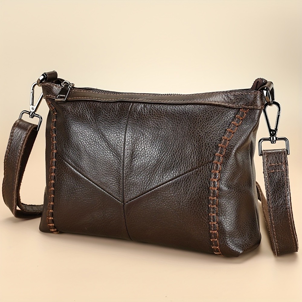 NIUCUNZH Genuine Leather Crossbody Bag for Men & Women  Stylish, Durable, and Perfect for Daily Use and Commuting