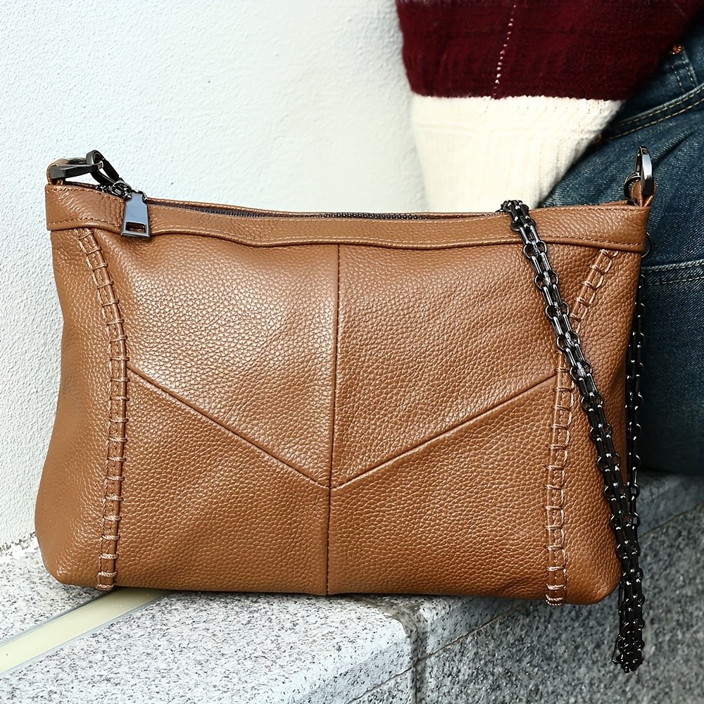 NIUCUNZH Genuine Leather Crossbody Bag for Men & Women  Stylish, Durable, and Perfect for Daily Use and Commuting