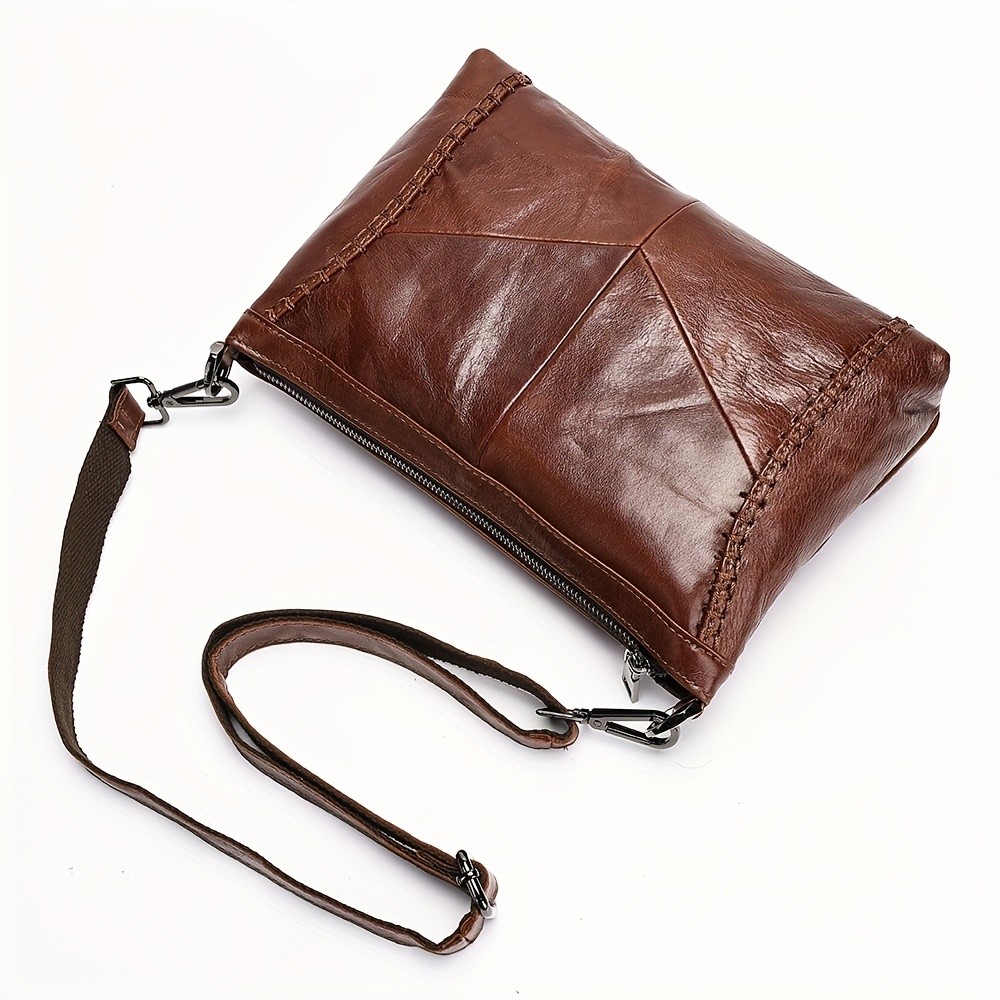 NIUCUNZH Genuine Leather Crossbody Bag for Men & Women  Stylish, Durable, and Perfect for Daily Use and Commuting