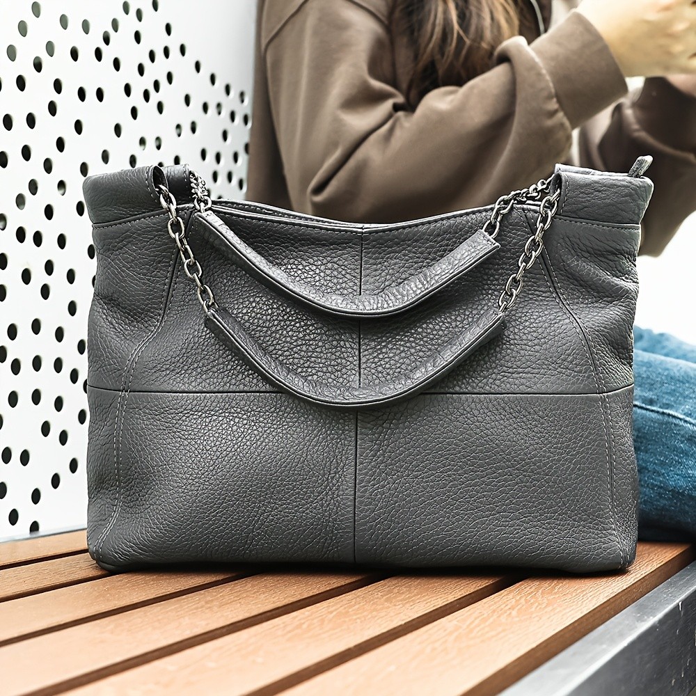 NIUCUNZH Genuine Leather Handbag  Versatile, Stylish, and Ideal for Work, Travel, and Everyday Use