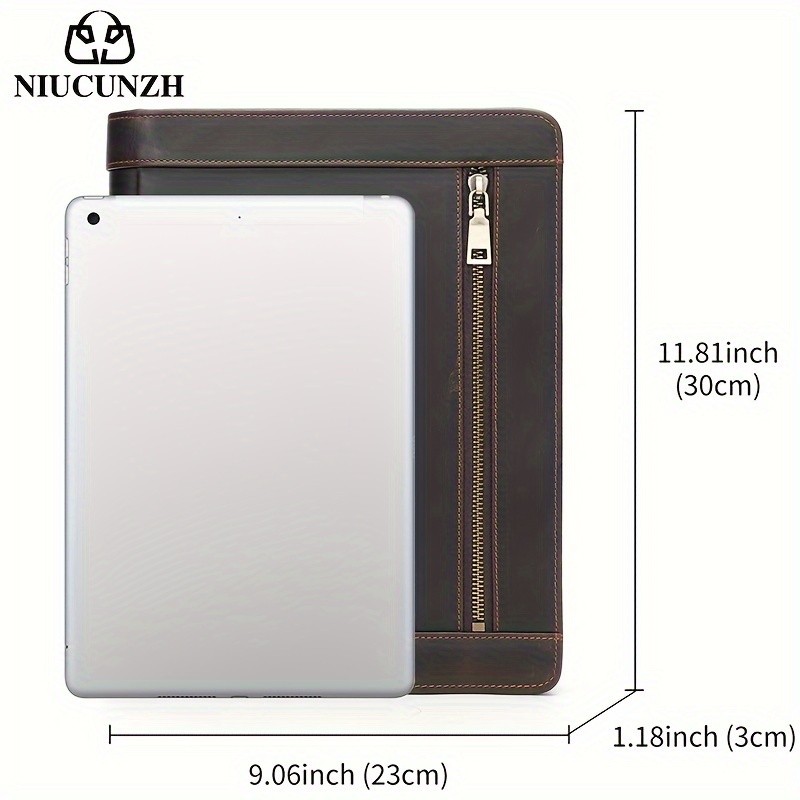 NIUCUNZH Men's Cowhide Clutch Bag  Elegant, Durable, and Perfect for Business and Storage