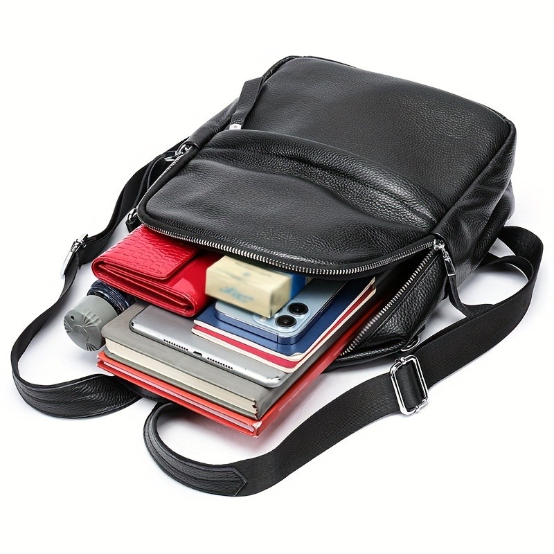 NIUCUNZH Womens Genuine Leather Backpack  Stylish, Spacious, and Perfect for Travel, School, and Commuting