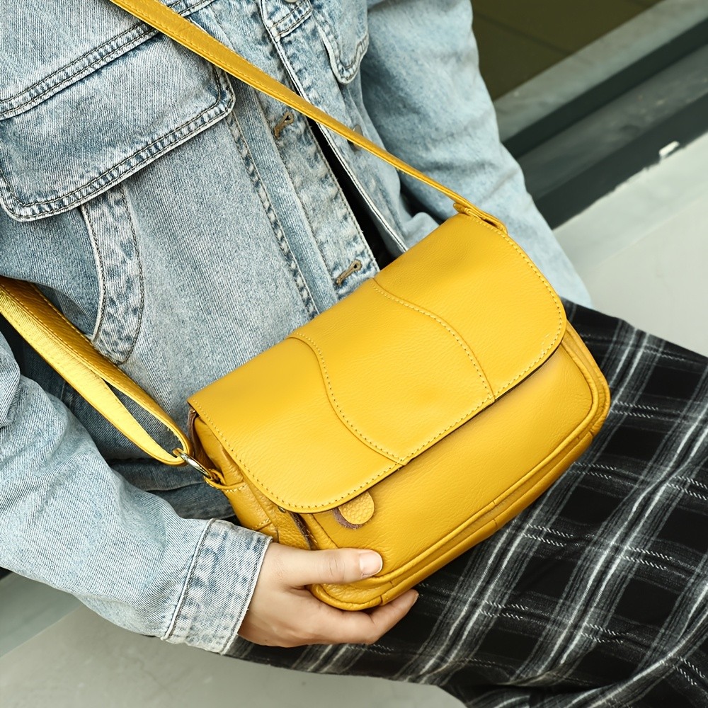 NIUCUNZH Unisex Genuine Leather Crossbody Bag  Versatile, Durable, and Stylish for Daily Use and Travel