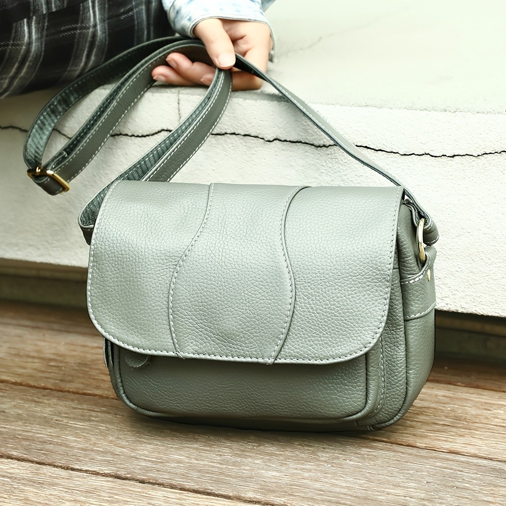 NIUCUNZH Unisex Genuine Leather Crossbody Bag  Versatile, Durable, and Stylish for Daily Use and Travel