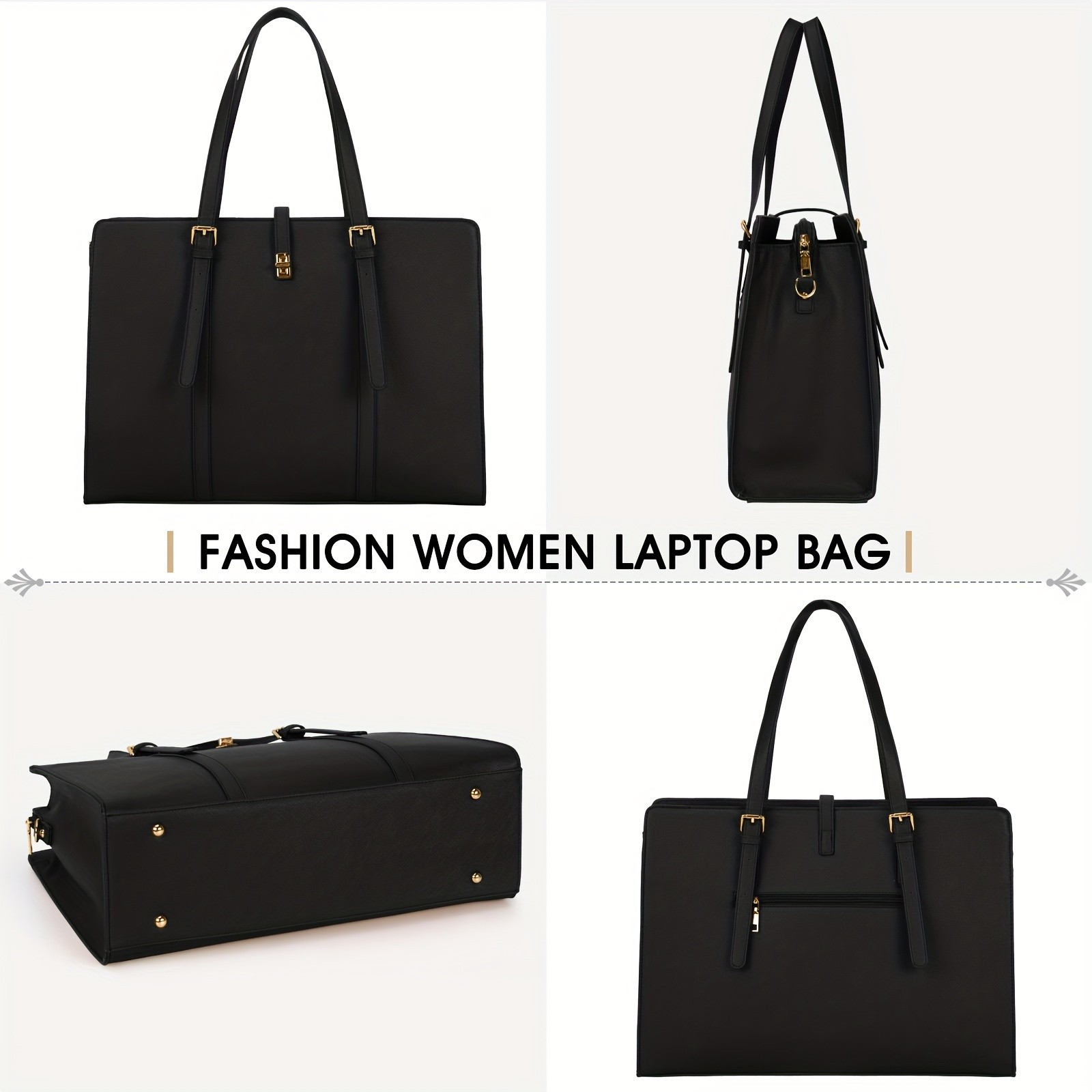 IGOLUMON Womens 39.62 cm Laptop Tote Bag  Stylish, Spacious, and Perfect for Work, Business, and Travel