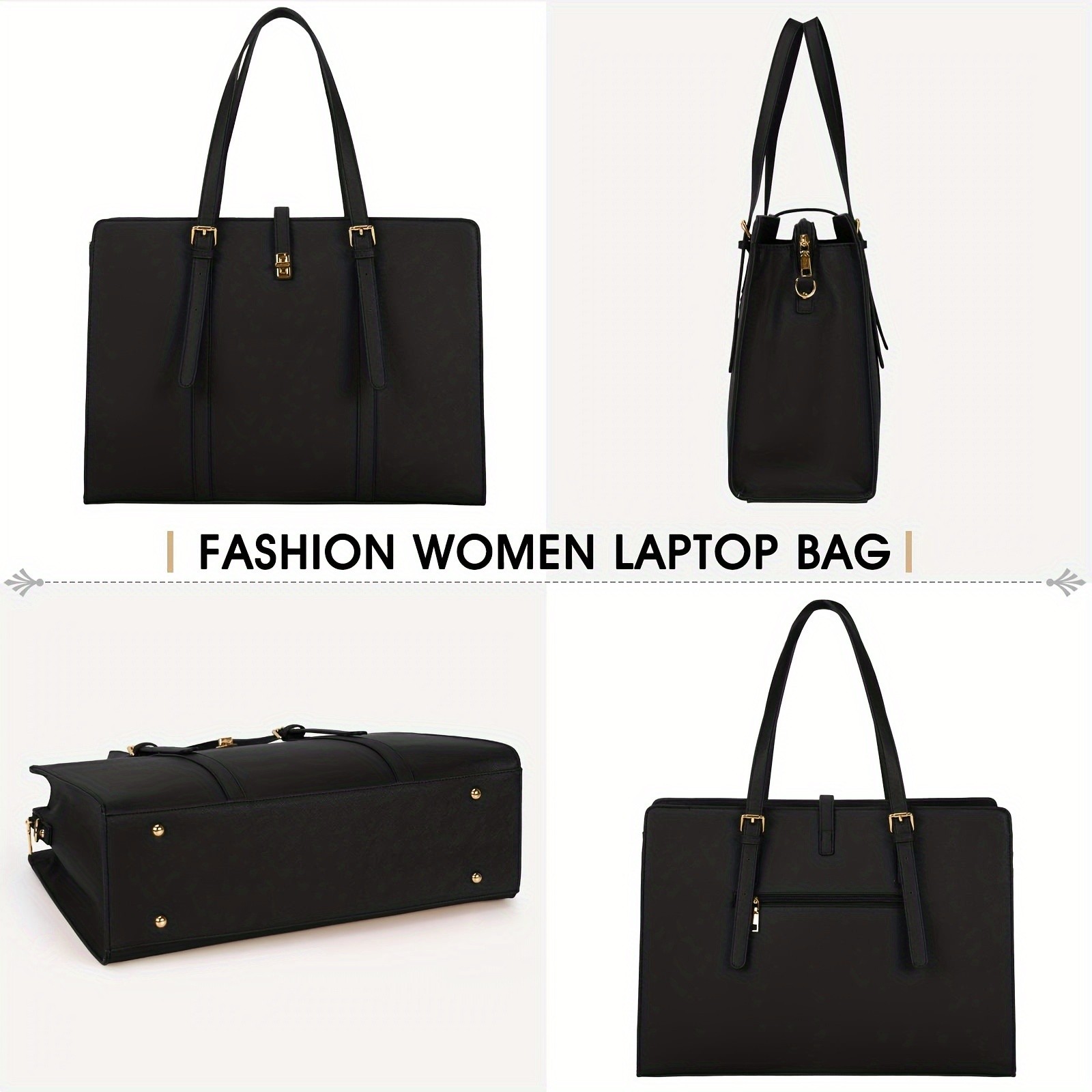 IGOLUMON Womens 15.6-inch Laptop Bag  Professional, Stylish, and Ideal for Work, Business, and Travel