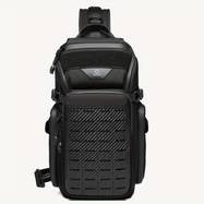 OZUKO Men's Tactical Crossbody Sling Bag Large Capacity Anti-Scratch Chest Bag for Hiking, Travel, and Casual Use