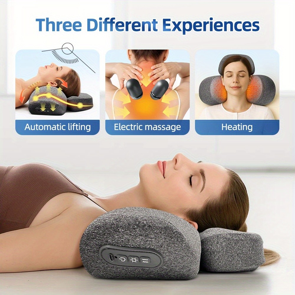 HIMOUTA Rechargeable Neck Massager with Heating & Vibration