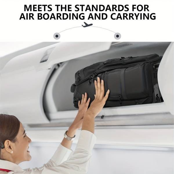 OZUKO Business Travel Backpack  18-Inch Multifunctional Inline Skate Trolley Bag with Aluminum Alloy Frame