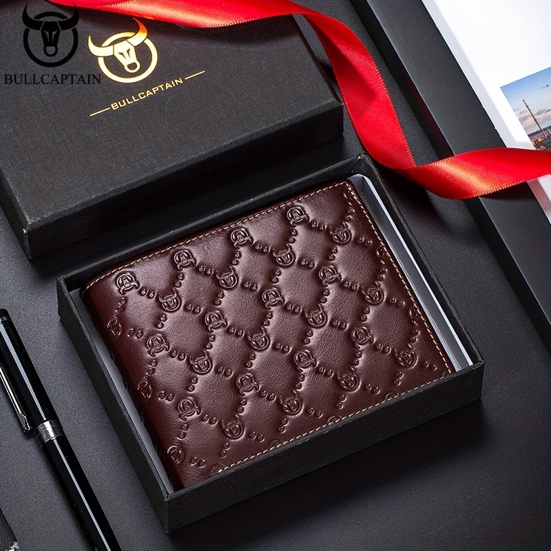 BULLCAPTAIN Mens Leather Wallet