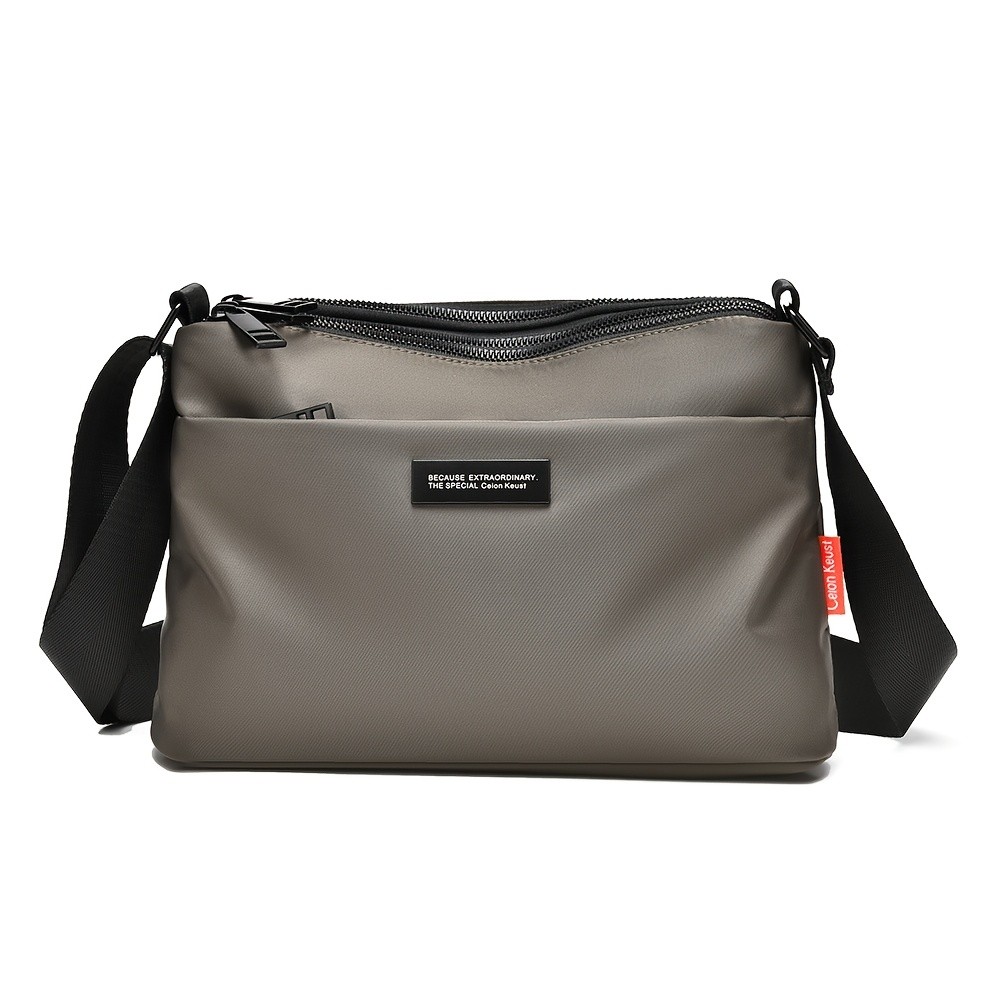 TMOOS Black Oxford Crossbody Bag