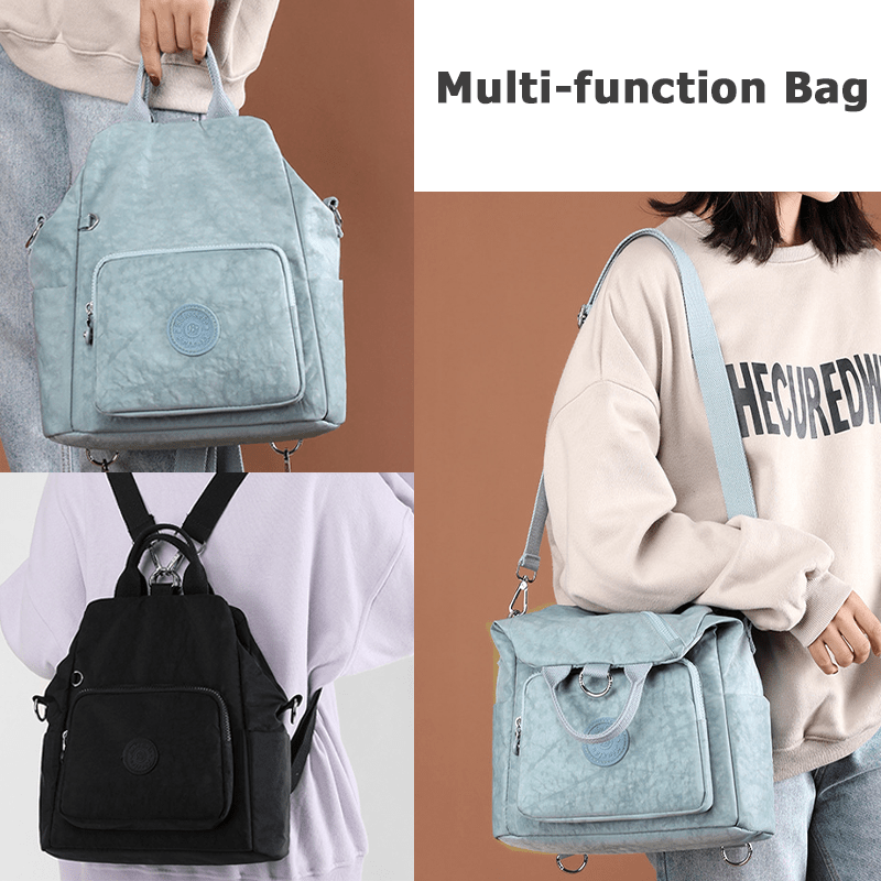 BO Light Green Casual Backpack for Women