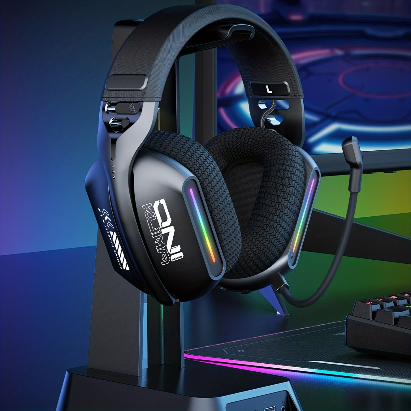 ONIKUMA GT808 Three Mode Wireless E-Sports Headset  Versatile Connectivity with Crystal Clear Sound