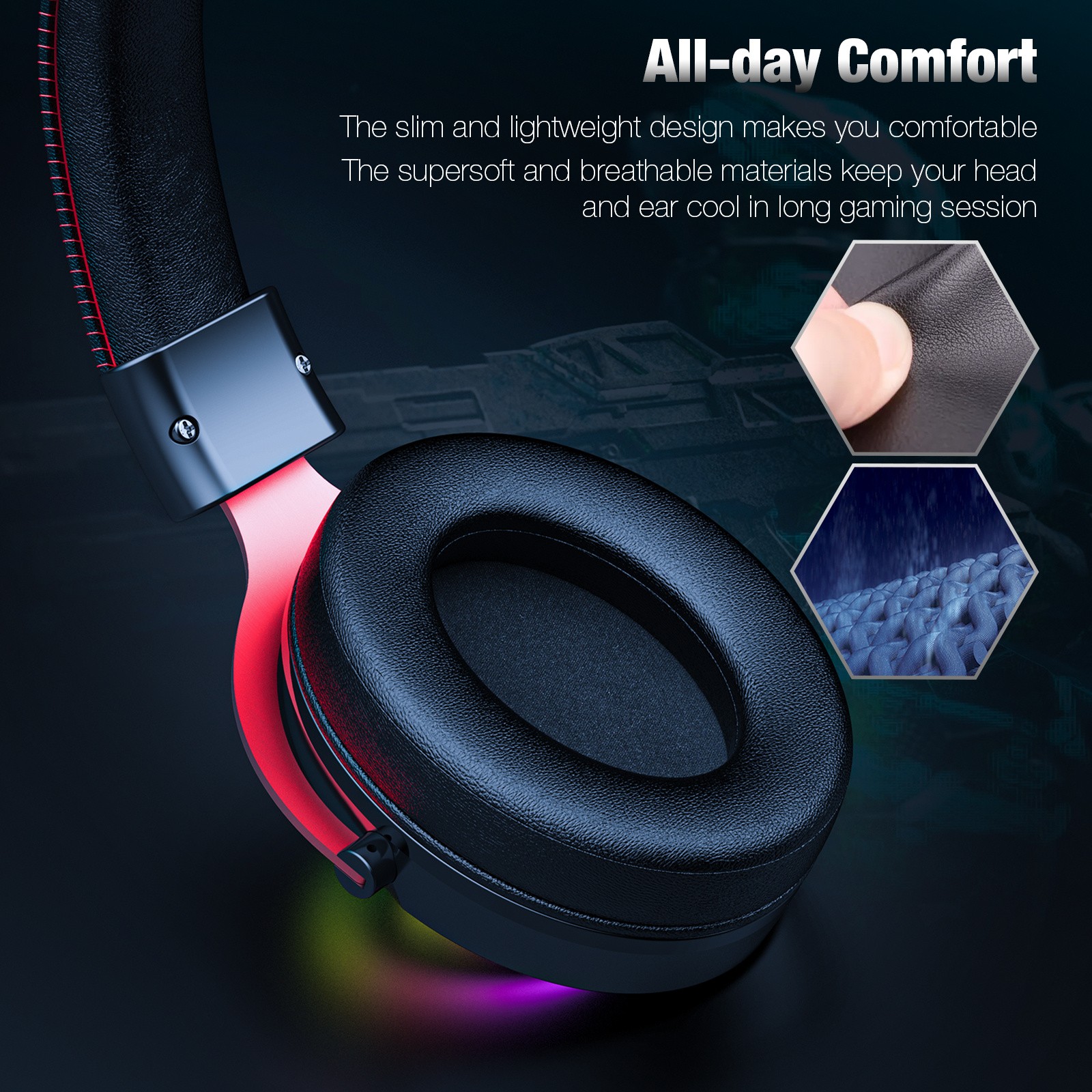 ONIKUMA Cat Ear Cute Gaming Earphones  Stylish, Comfortable, and Immersive Sound