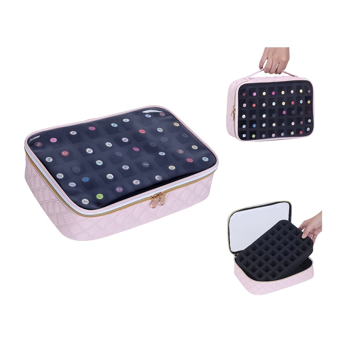 UOZL 40-Bottle Nail Polish Storage Organizer