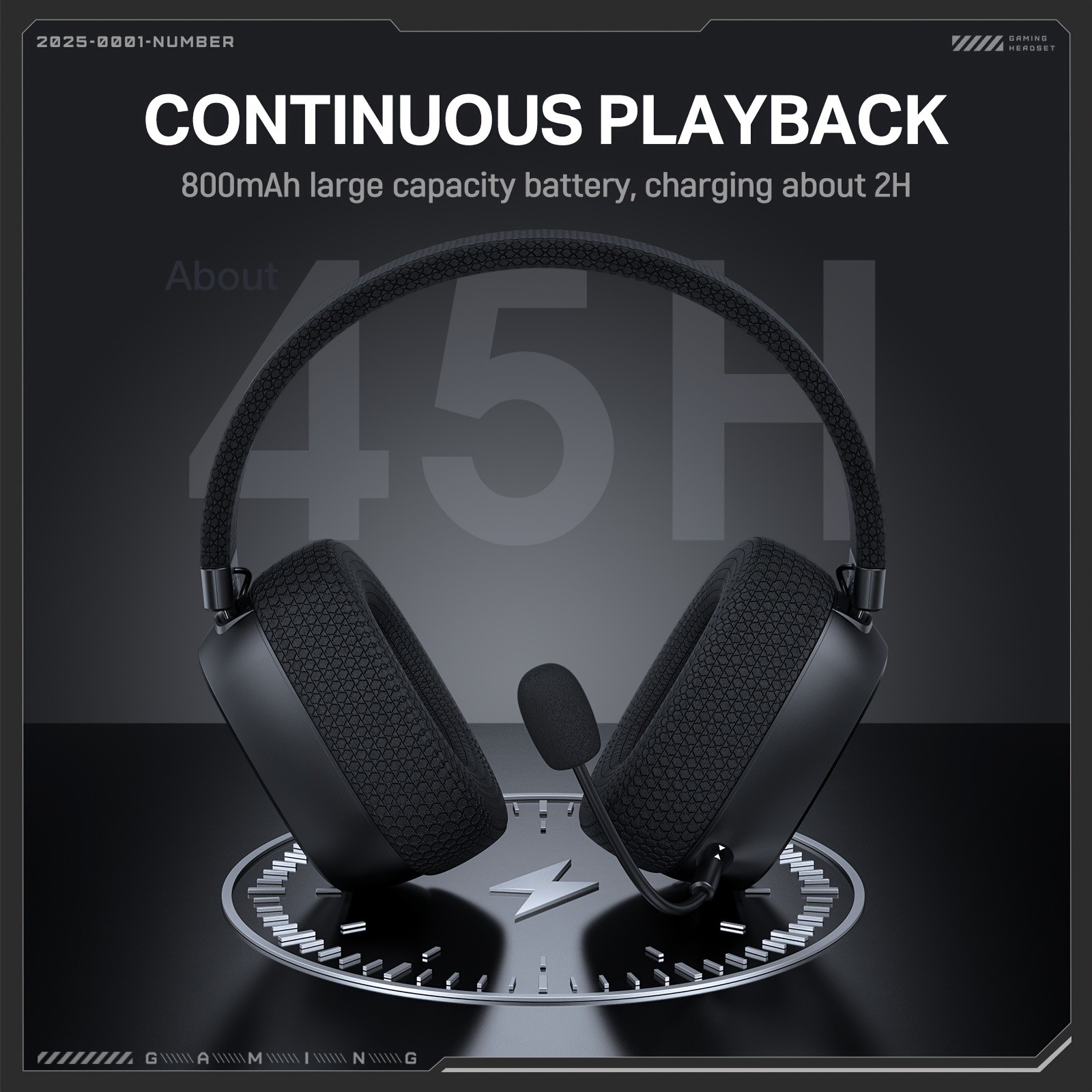 ONIKUMA Gaming Headset  7.1 Surround Sound, Triple-Mode Connectivity, Ultra-Low Latency