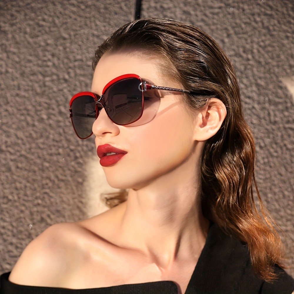 BARCUR Womens Oversized Gradient Lens Sunglasses