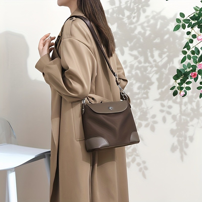 OGEHUAFEE Womens Lightweight Nylon Messenger Bag  Casual Shoulder Bag with Adjustable Strap, Multiple Compartments for Travel & Shopping