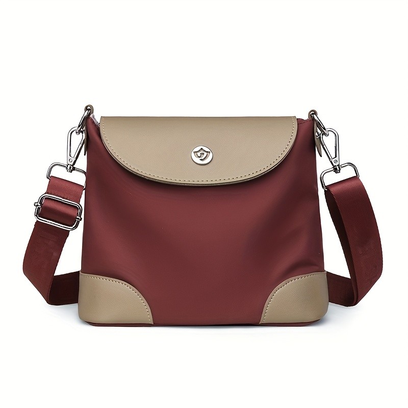 OGEHUAFEE Womens Lightweight Nylon Messenger Bag  Casual Shoulder Bag with Adjustable Strap, Multiple Compartments for Travel & Shopping