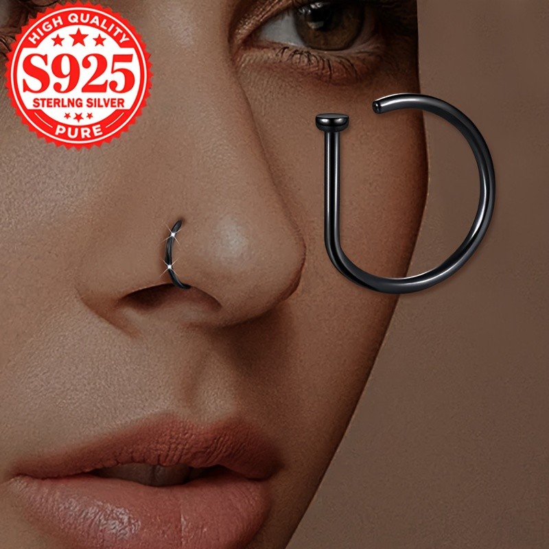 SOL COLL S925 Silver Womens Fashion Nose Ring