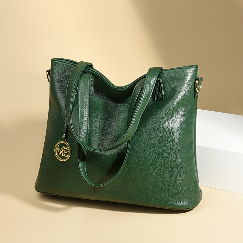 OGEHUAFEE High Quality Three-Piece Womens Handbag Set  Large Capacity PU Handbag, Ideal for Shopping, Parties, and Travel