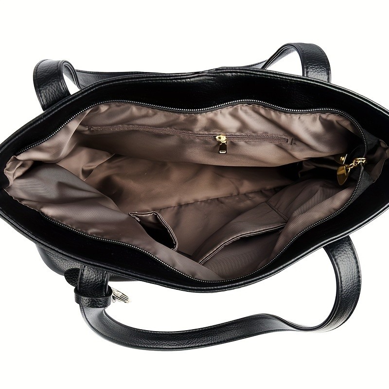 OGEHUAFEE High Quality Three-Piece Womens Handbag Set  Large Capacity PU Handbag, Ideal for Shopping, Parties, and Travel