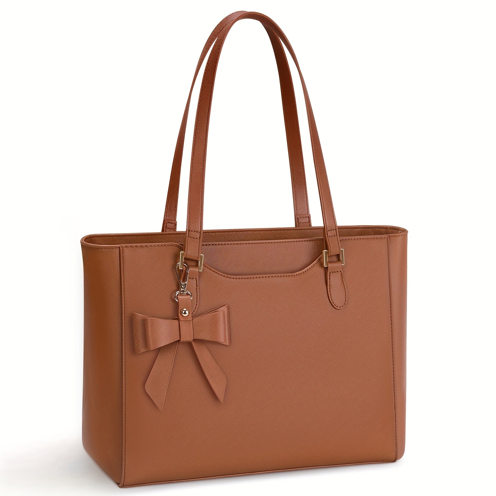 KTMOUW Womens Handbag  Large Capacity PU Leather Tote Bag, Zippered Shoulder Bag for School, Work, Travel, and Shopping