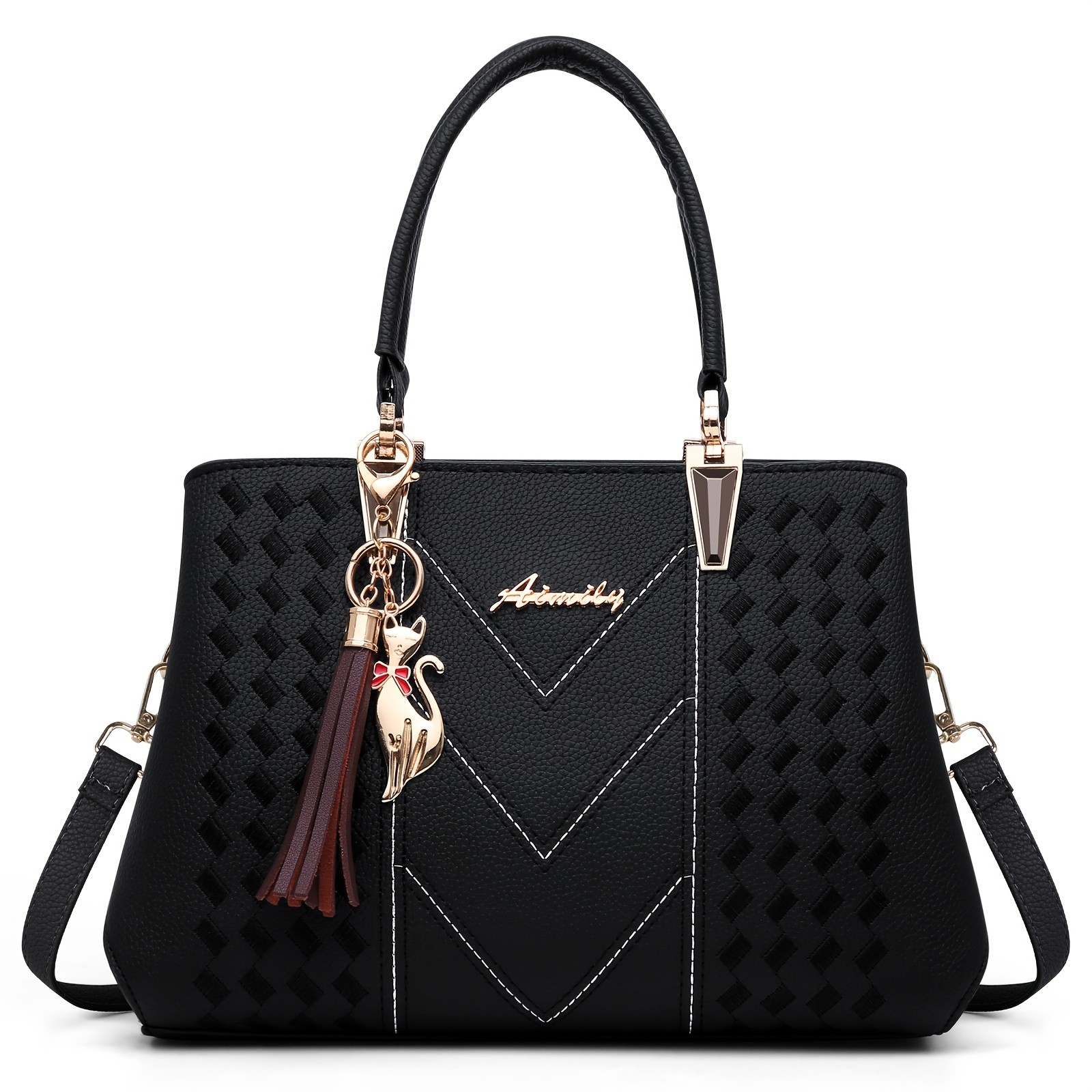 KTMOUW Womens Tote Bag  Multiple Inner Pockets, Small Handbag, Waterproof Shoulder Bag, Stylish and Functional